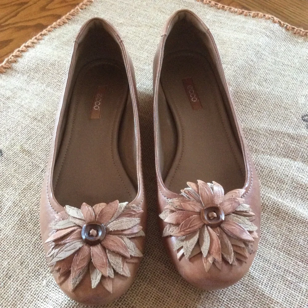 Ecco Slip-on Ballet Flats, Sz Euro 40, Sz 9